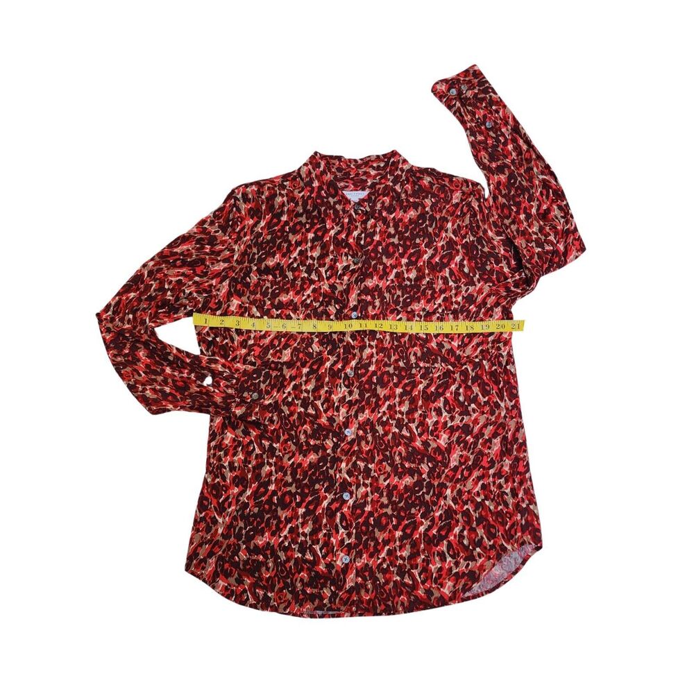 Equipment Red and Black Blouse - Picture 7 of 12